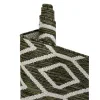 exterior hamptons diamantes geometricos en verde