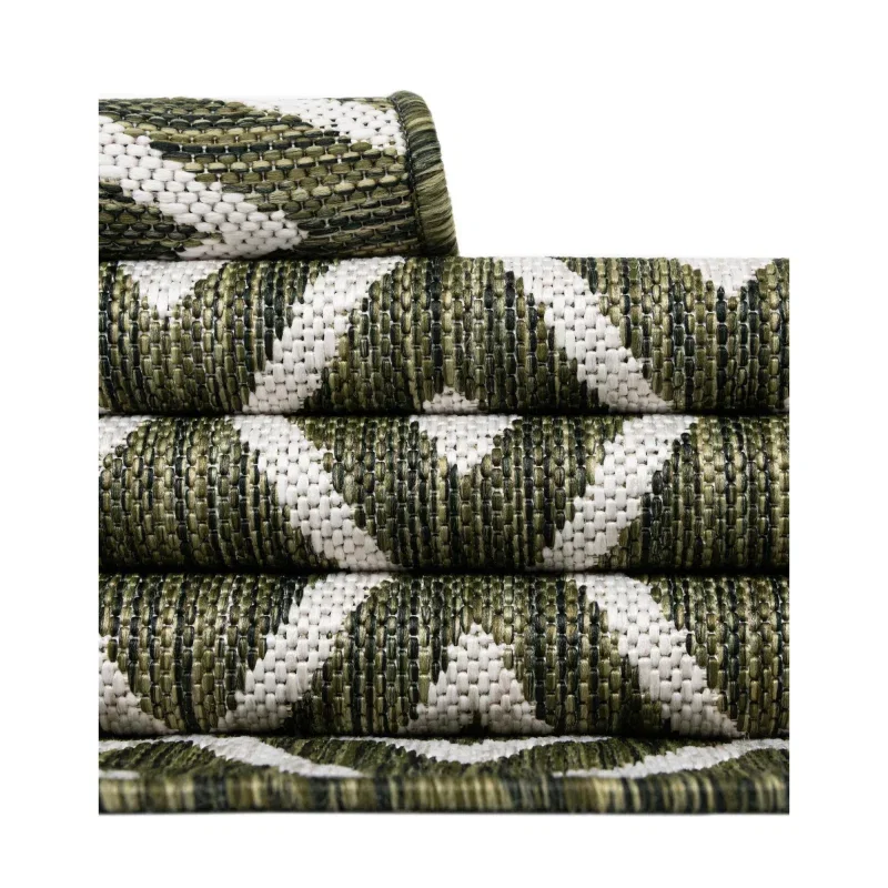 exterior hamptons diamantes geometricos en verde