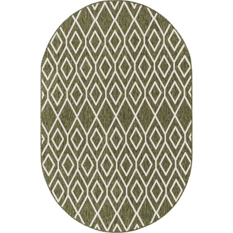 exterior hamptons diamantes geometricos en verde