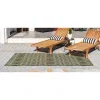 exterior hamptons diamantes geometricos en verde