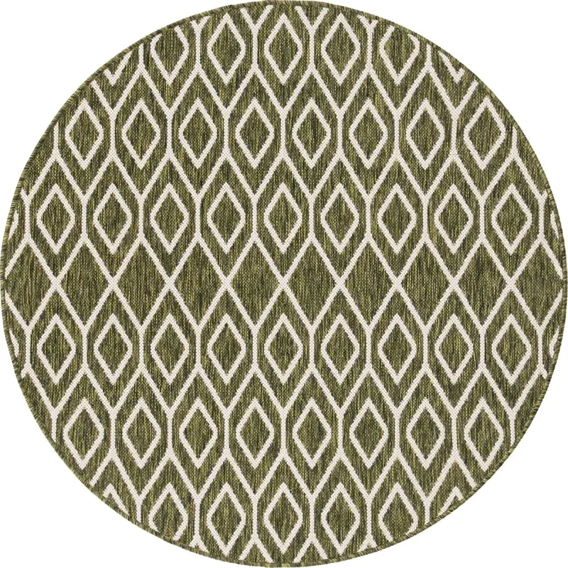 exterior hamptons diamantes geometricos en verde