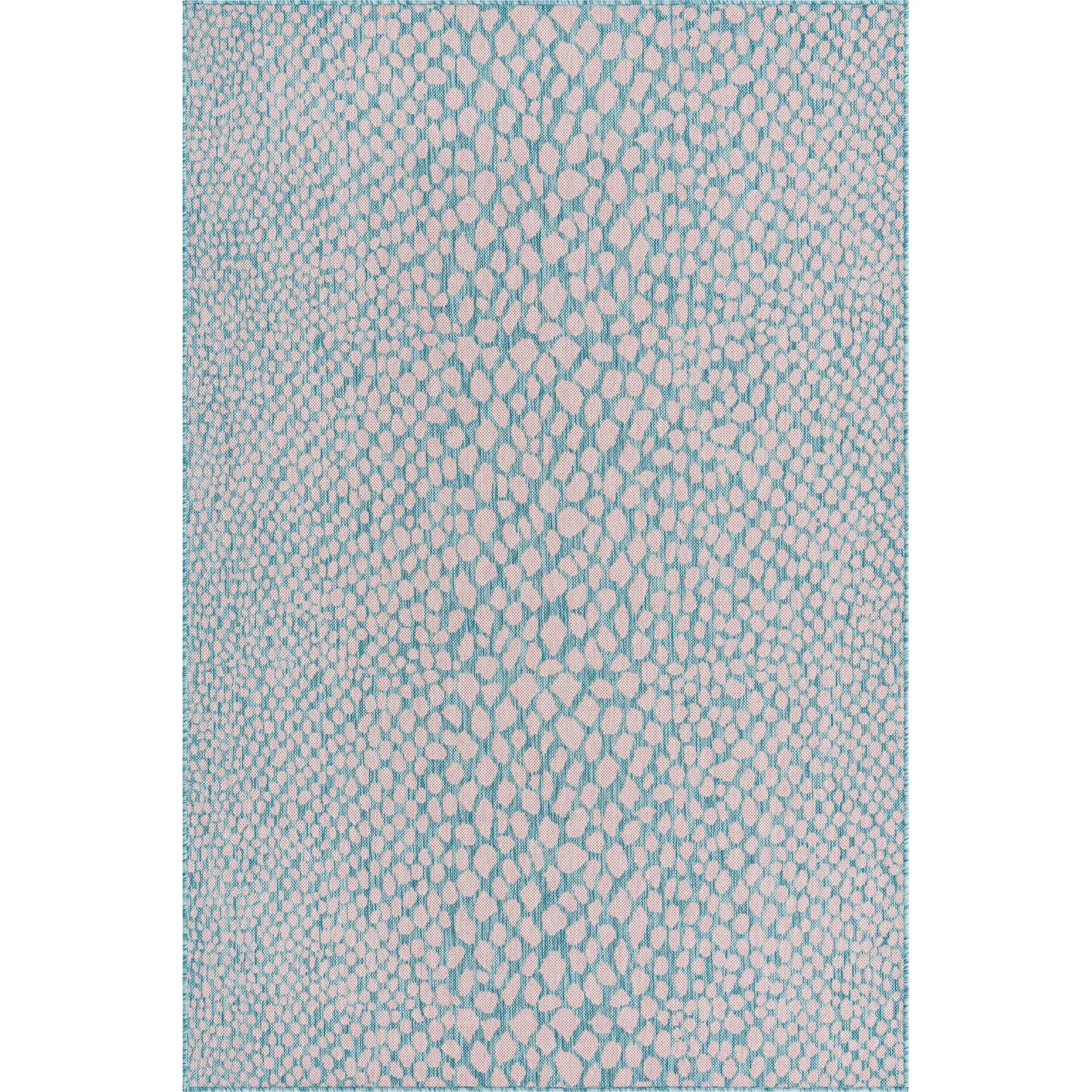 Tapete Exterior Hamptons Animal Print en Rosa y Aqua