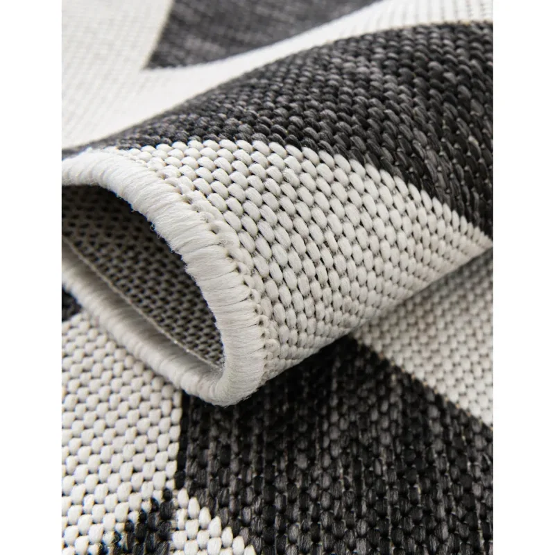 exterior hamptons enrejado geometrico en gris carbon