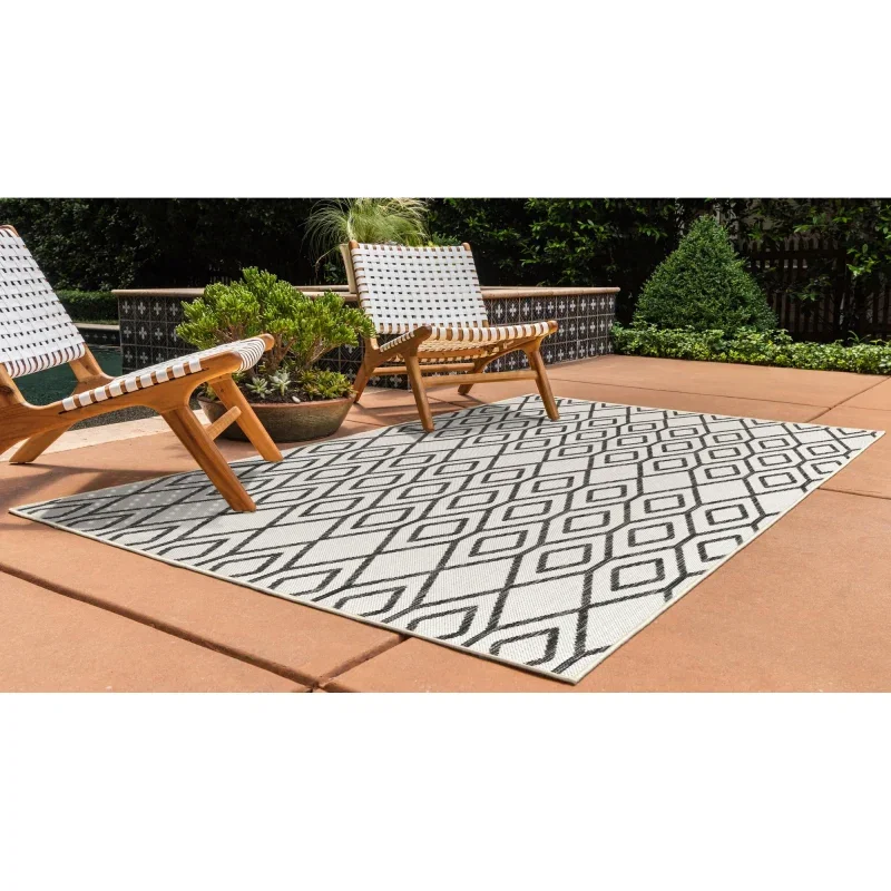 exterior hamptons geometrico en marfil