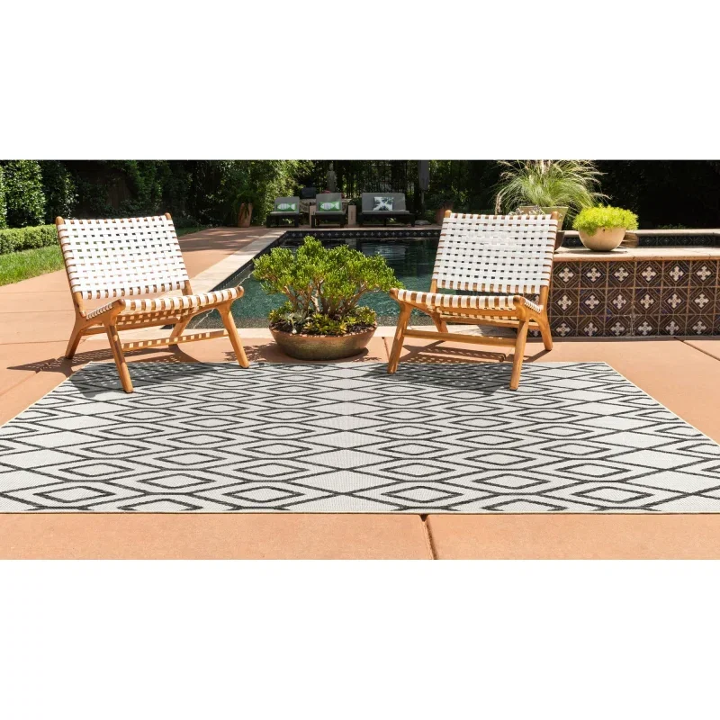 exterior hamptons geometrico en marfil