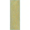 exterior hamptons piel de leopardo en amarillo y aqua