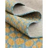 exterior hamptons piel de leopardo en amarillo y aqua