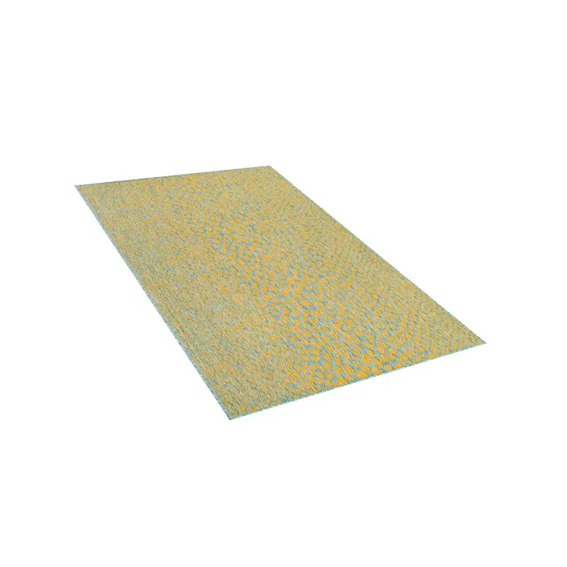 exterior hamptons piel de leopardo en amarillo y aqua