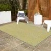 exterior hamptons piel de leopardo en amarillo y aqua