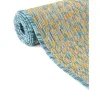exterior hamptons piel de leopardo en amarillo y aqua