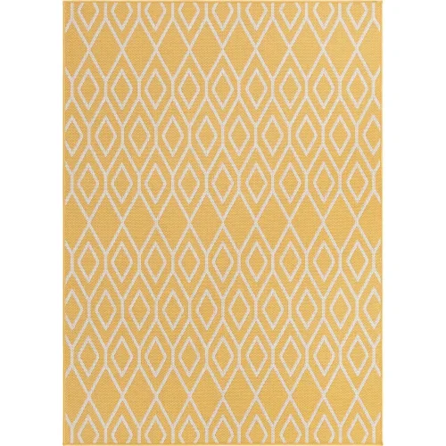 exterior hamptons rombos en amarillo y marfil