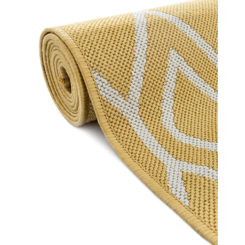 exterior hamptons rombos en amarillo y marfil