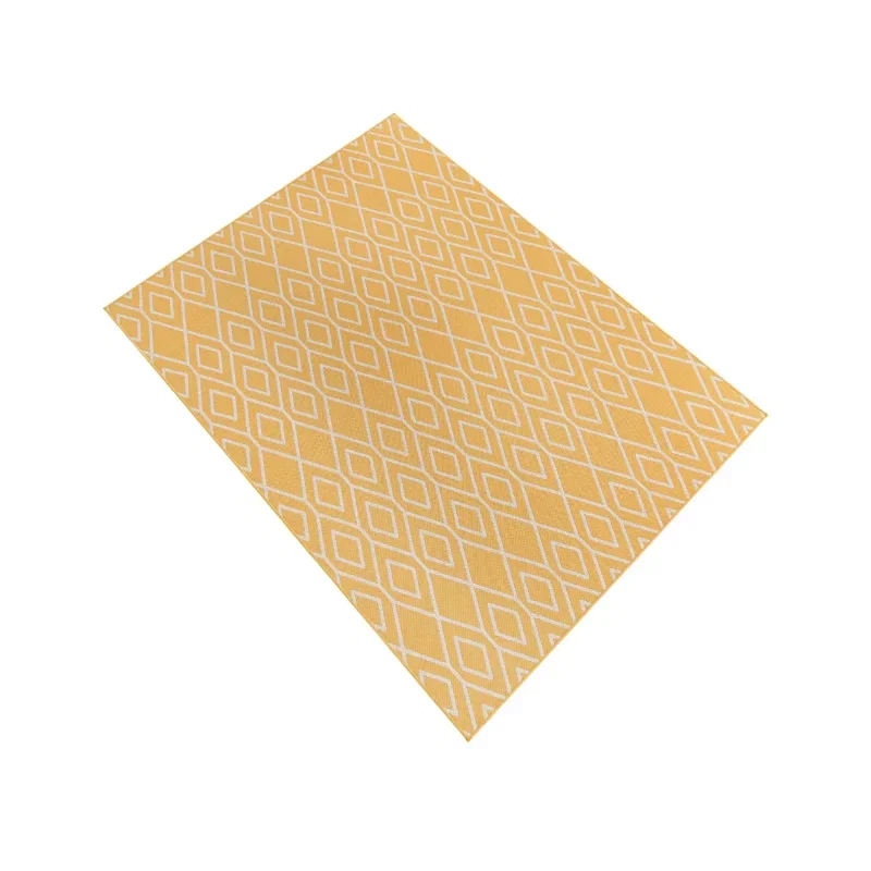 exterior hamptons rombos en amarillo y marfil