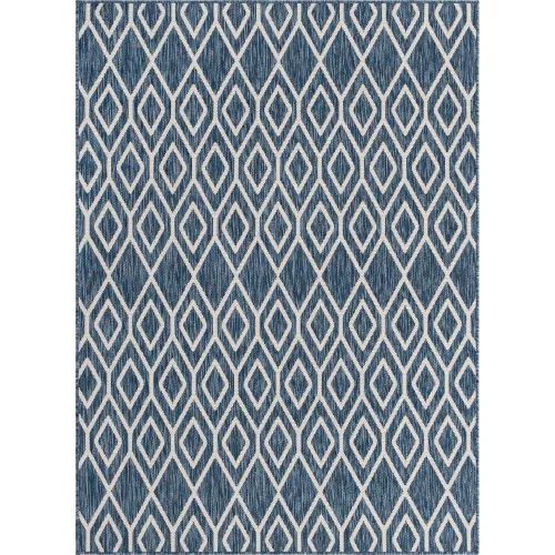 exterior hamptons rombos en azul