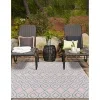 exterior hamptons rombos en rosa y aqua