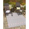 exterior hamptons rombos en rosa y aqua