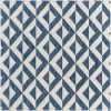 exterior hamptons rombos geometricos en azul