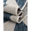 exterior hamptons rombos geometricos en azul