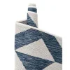 exterior hamptons rombos geometricos en azul