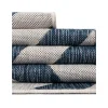 exterior hamptons rombos geometricos en azul