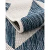 exterior hamptons rombos geometricos en azul