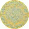 exterior hamptons vintage en amarillo y aqua