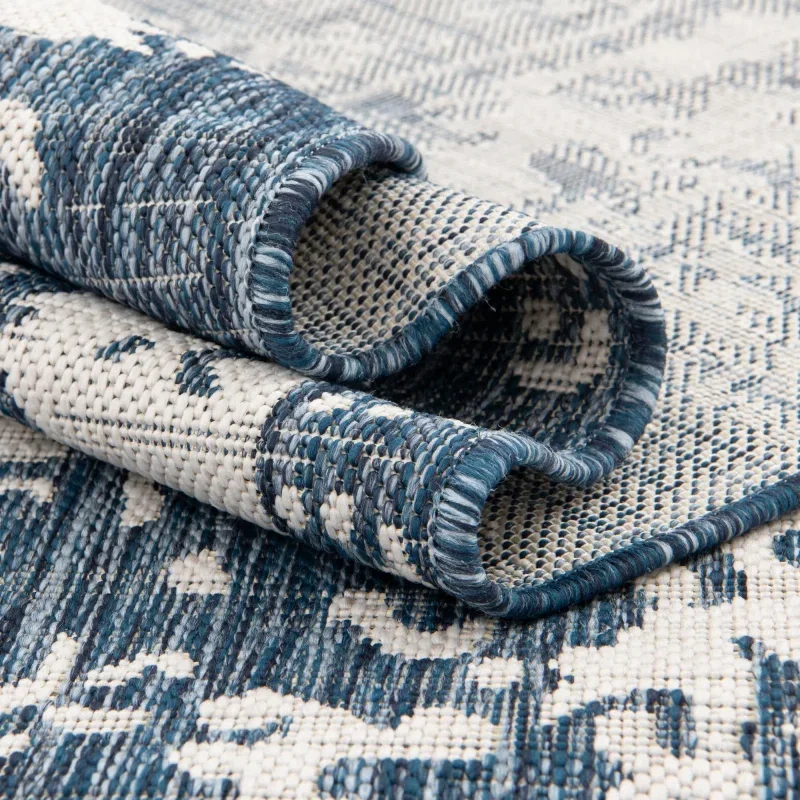 exterior hamptons vintage en azul