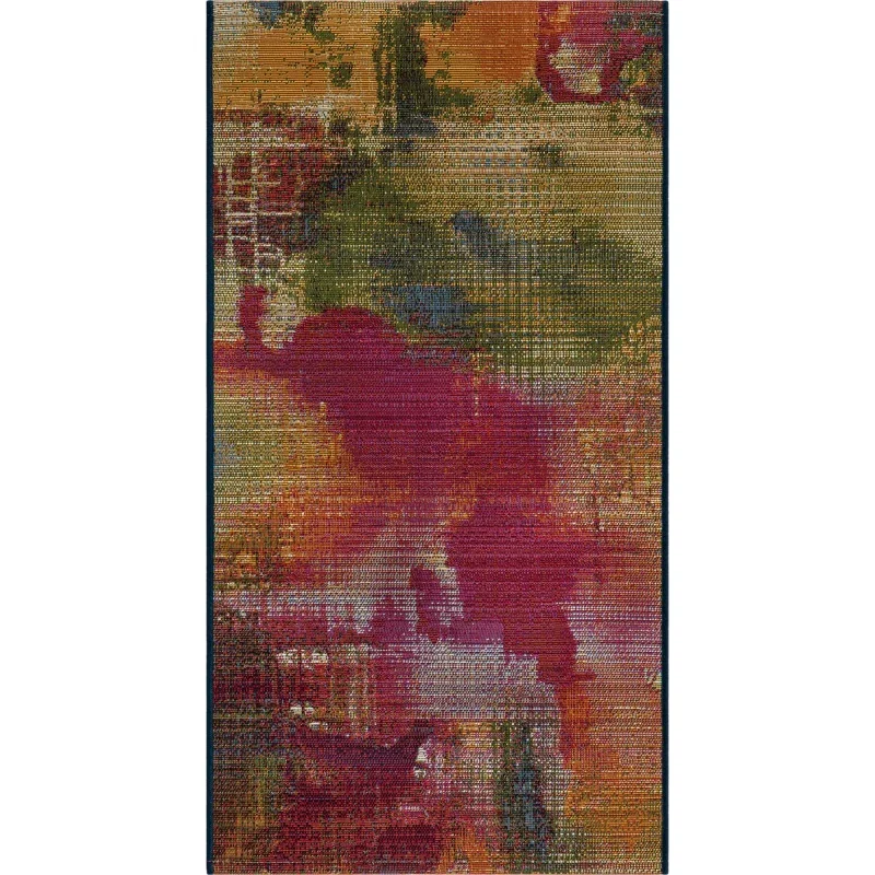 exterior moderno abstracto degradado en multicolor