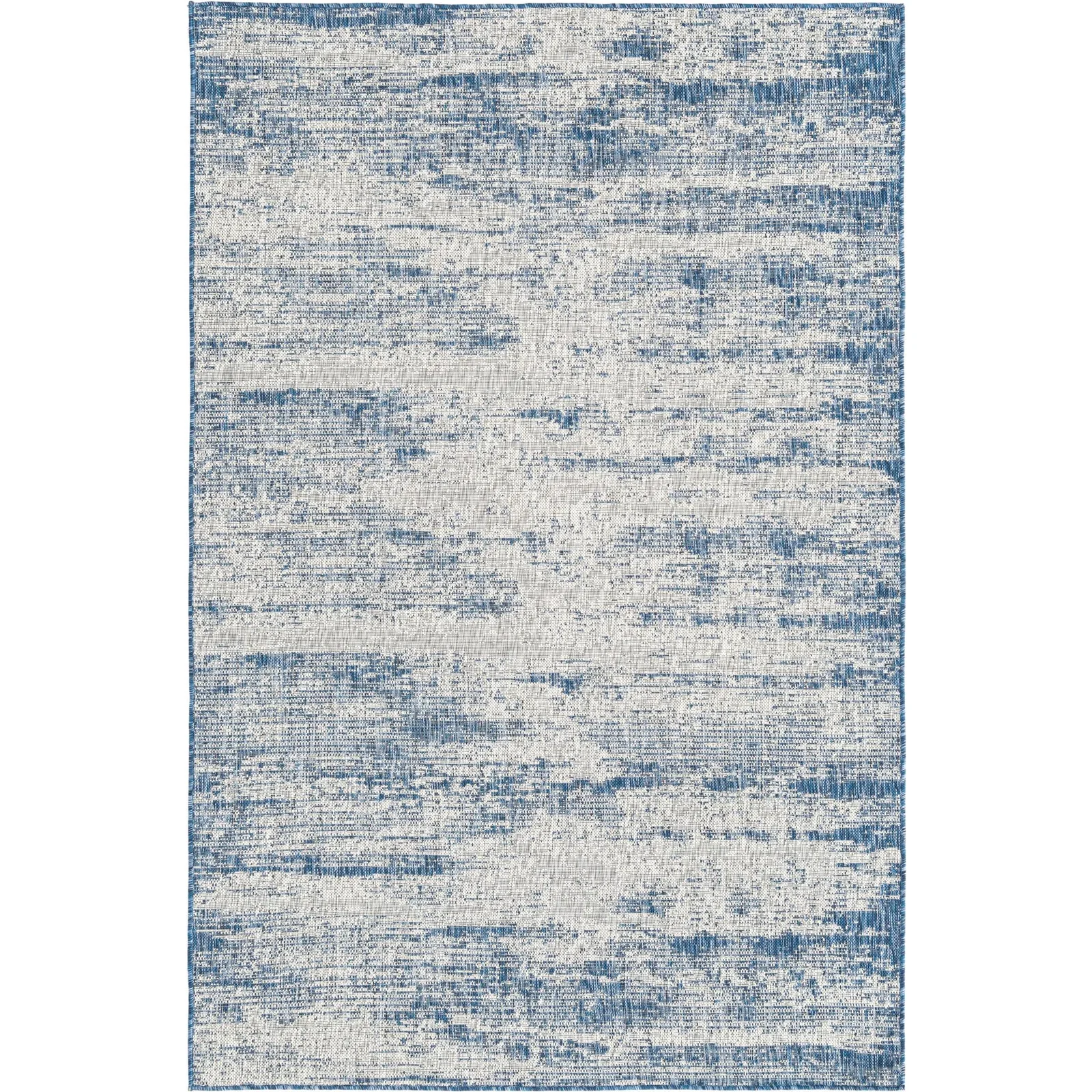 Tapete Exterior Moderno Textura Lino en Azul