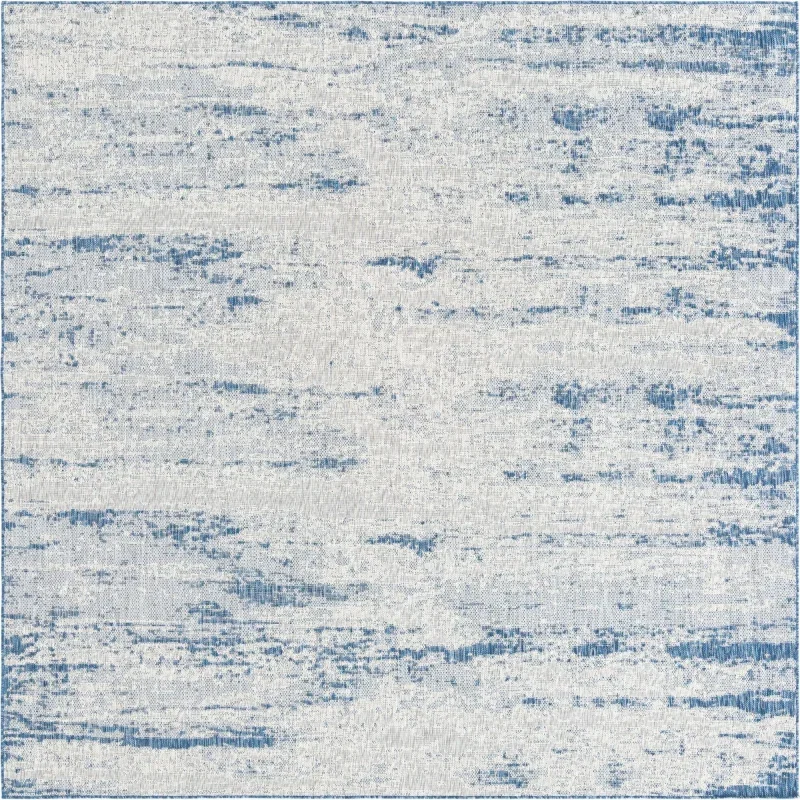 exterior moderno abstracto en azul