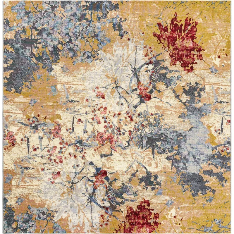 exterior moderno floral en multicolor