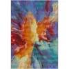 exterior moderno fuego abstracto en multicolor