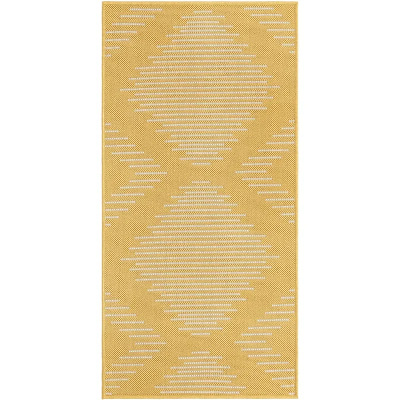 exterior moderno geometrico en amarillo