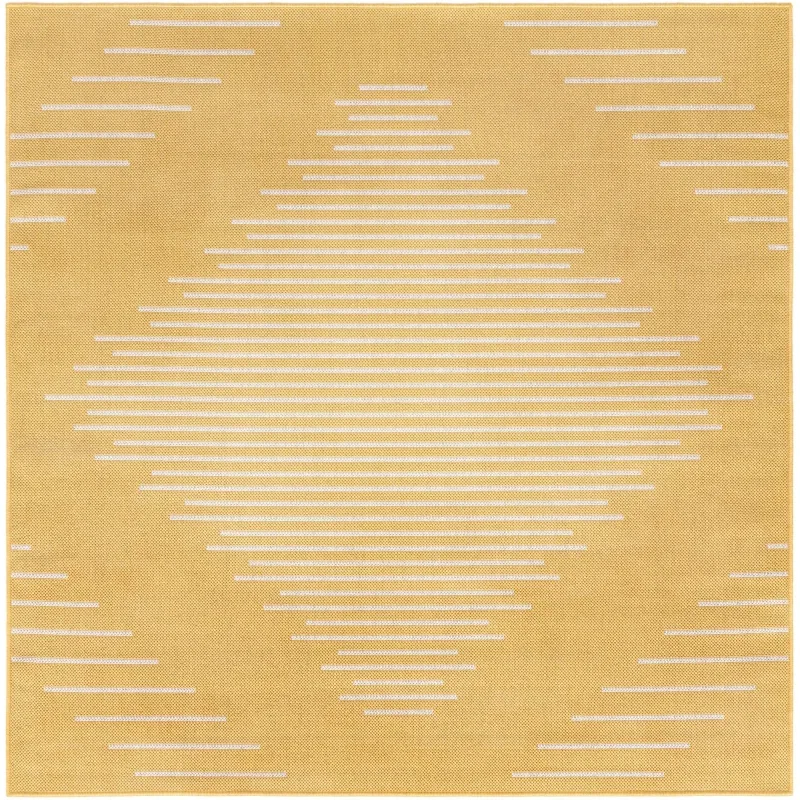 exterior moderno geometrico en amarillo