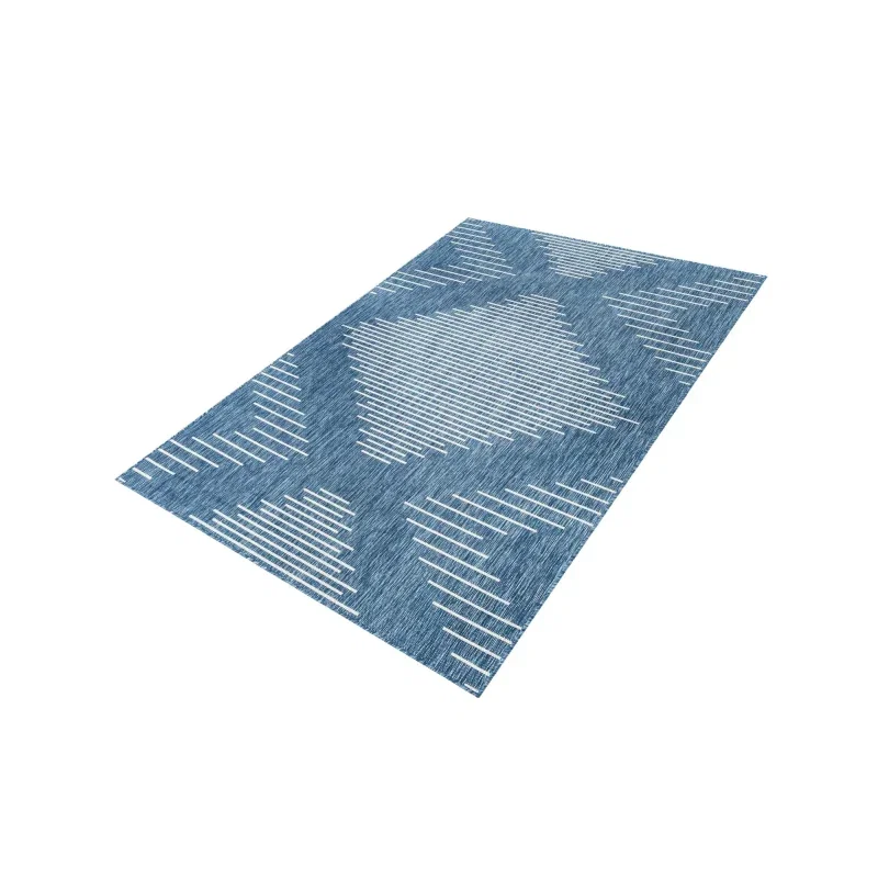 exterior moderno geometrico en azul
