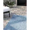 exterior moderno geometrico en azul