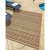Tapete Exterior Moderno Rayas Texturadas en Café Claro