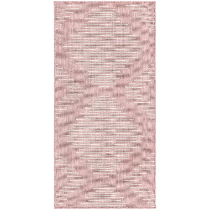 exterior moderno geometrico en rosa