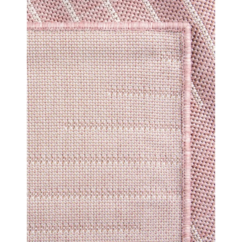 exterior moderno geometrico en rosa