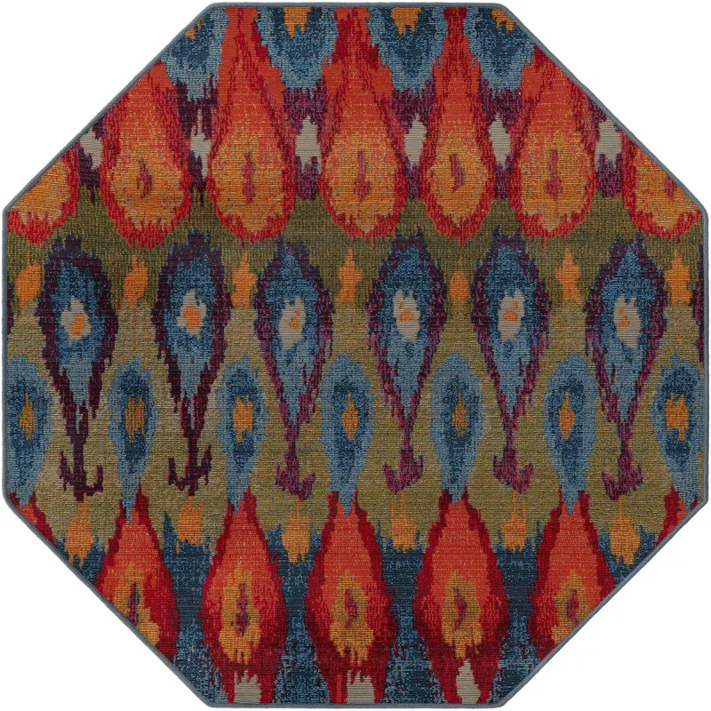 exterior moderno ikat en multicolor