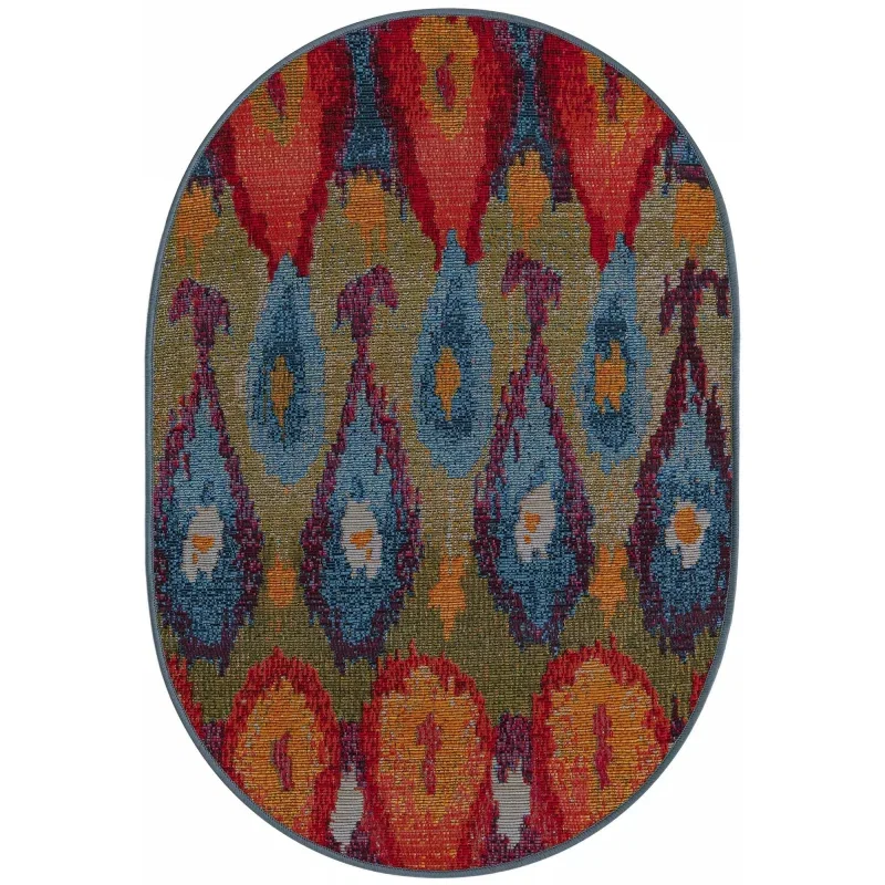exterior moderno ikat en multicolor