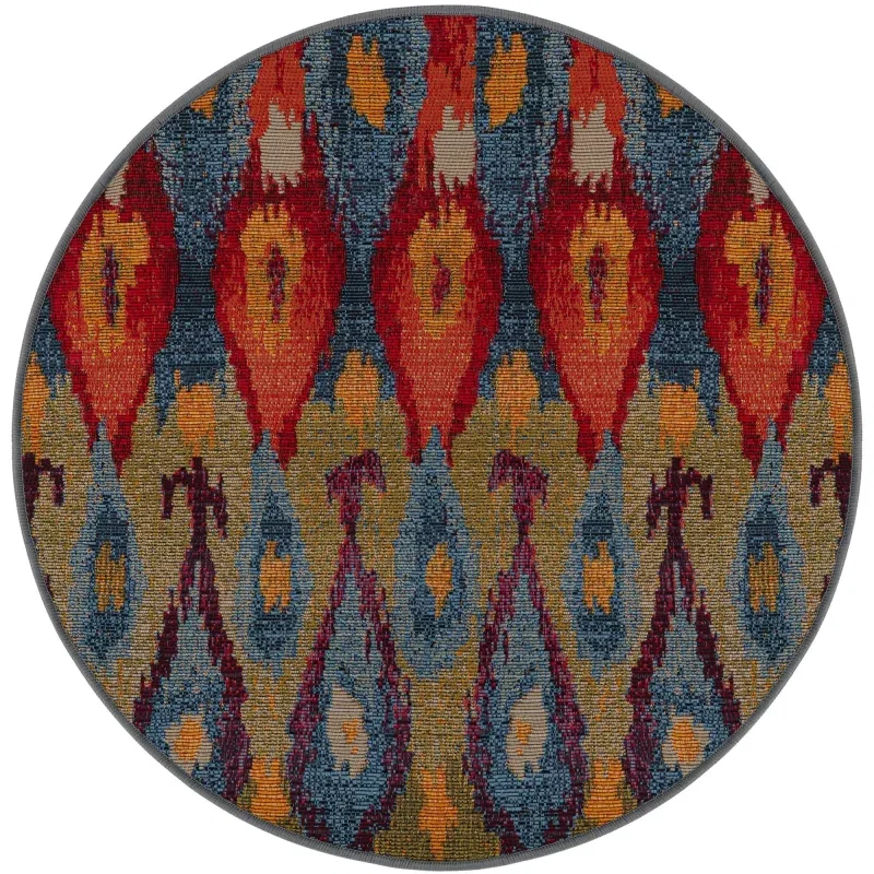 exterior moderno ikat en multicolor