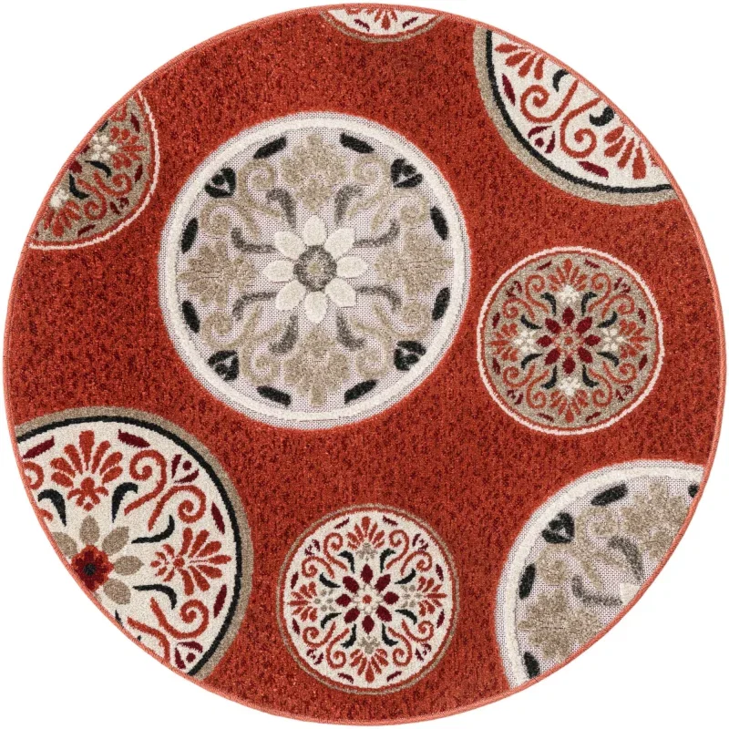exterior moderno medallon en terracota