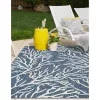 exterior nautico floral en azul