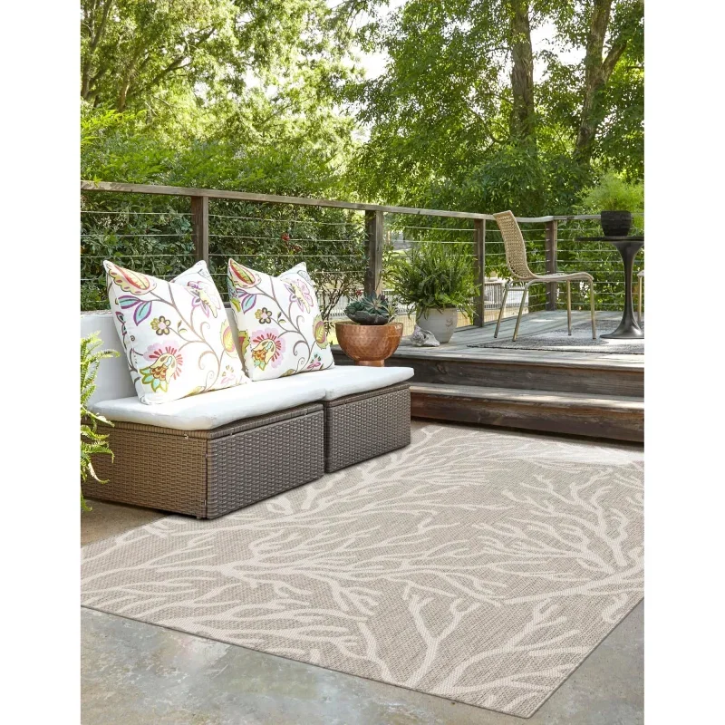 exterior nautico floral en gris