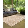 exterior nautico floral en taupe