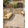 exterior nautico floral en taupe