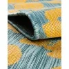 exterior safari abstracto en azul y amarillo