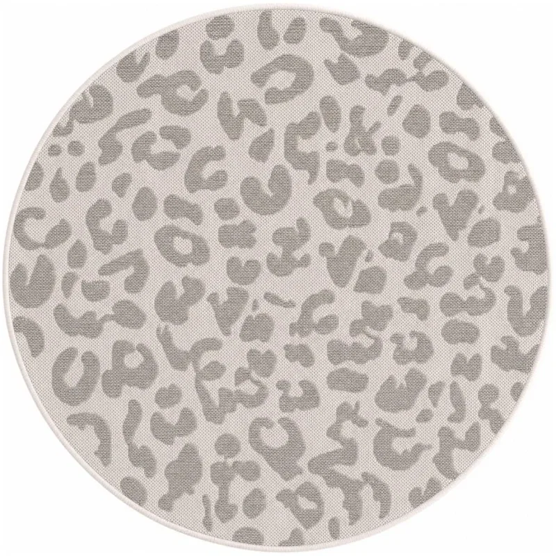 exterior safari abstracto en marfil y gris