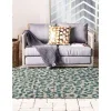 exterior safari animal print en teal